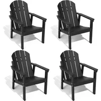 Adirondack Chair Set of 4,Weather Resistant Outdoor Adirondack Chairs Fire Pit Chair for Deck, Garden, Backyard 1