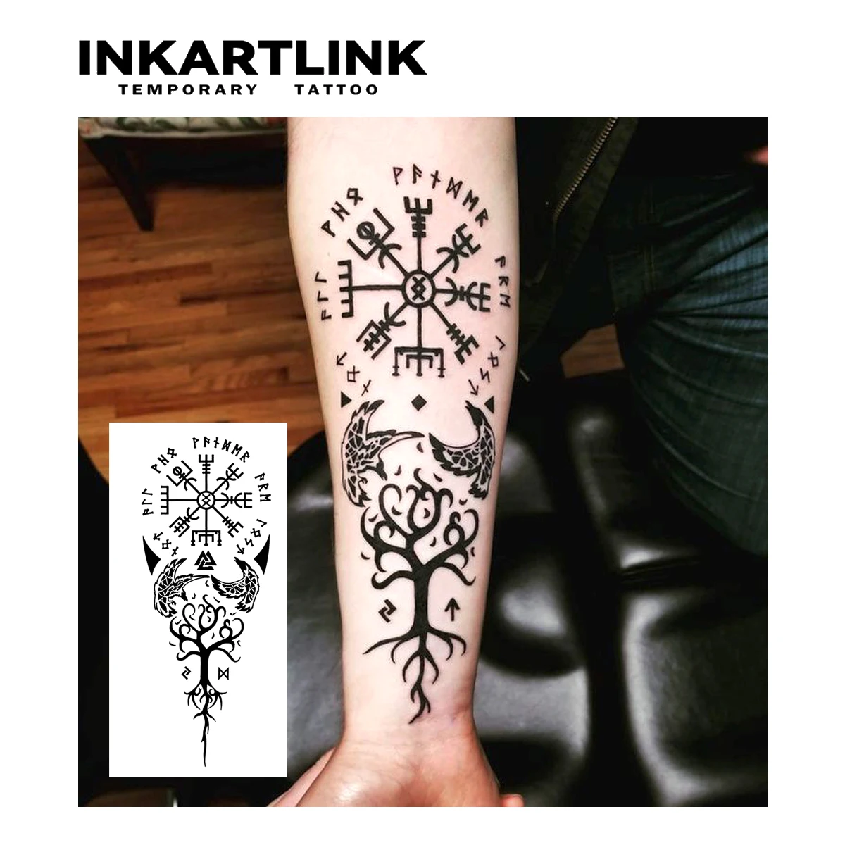 ancient symbols Temporary Tattoo,Lasts To 15 Days New Technology Magic Waterproof Semi Permanent Sticker. 2