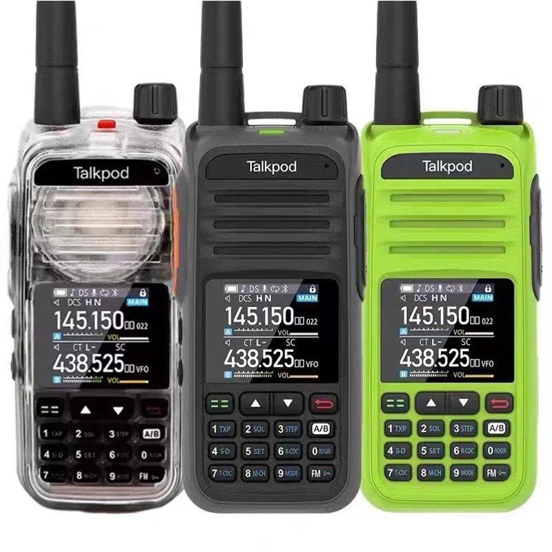 TalkpodNewA36PlusWalkieTalkiePrivateCallAMAIRVHFUHF7Band