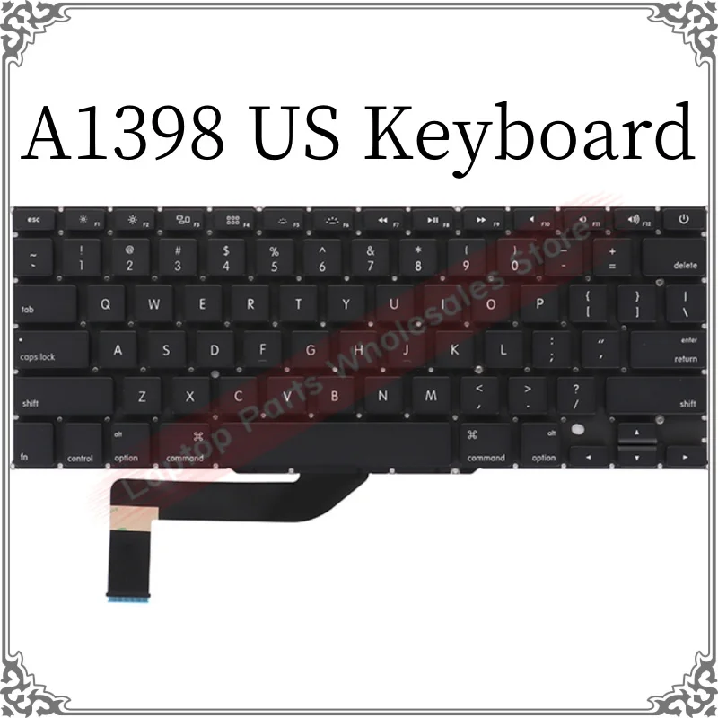 Sostituzione Tastiera Usa A1398 Per Macbook Pro 15 "A1398 Tastiera Usa 2012 2013 2014 2015 Sostituzione