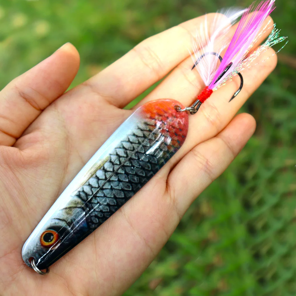 85cm11gTobySpoonFishingLuresTrollingHardBaitFreshwater