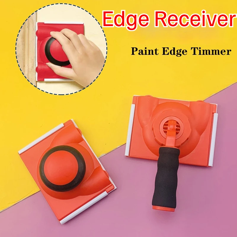 Paint Edge Trimmer Wall Pad Paint Applicator with Rotating Handle Adjustable Corner Ceiling Pad Paint Applicator Tool absorbent triangle spin mop extendable 360 ° rotating squeeze mops household cleaning tools for tile floor wall ceiling