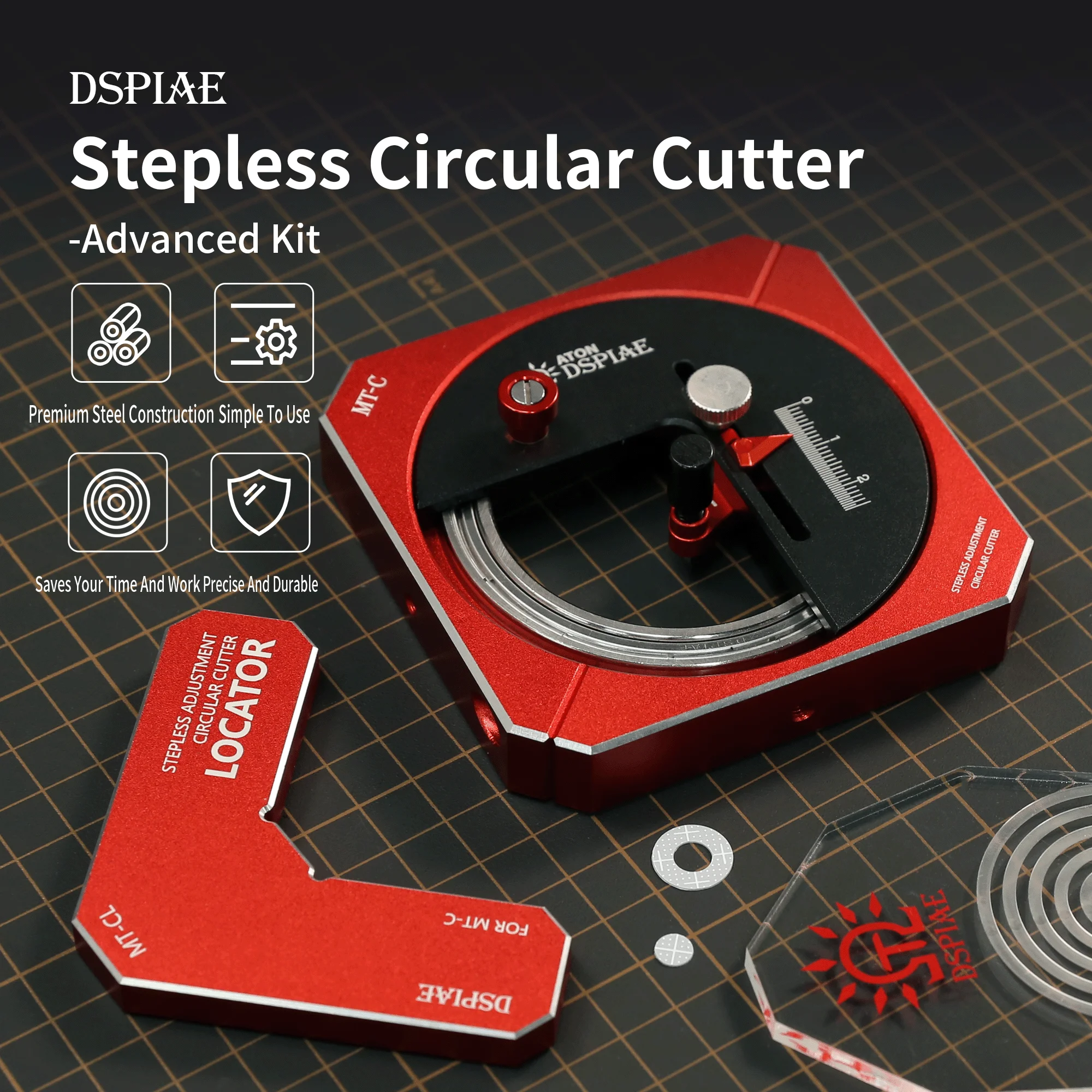 DSPIAE MT-C Stepless Adjustment Circular Cutter For Gundam Model Making Assembly Tools Cutting Dedicated Craft Tools Hobby DIY