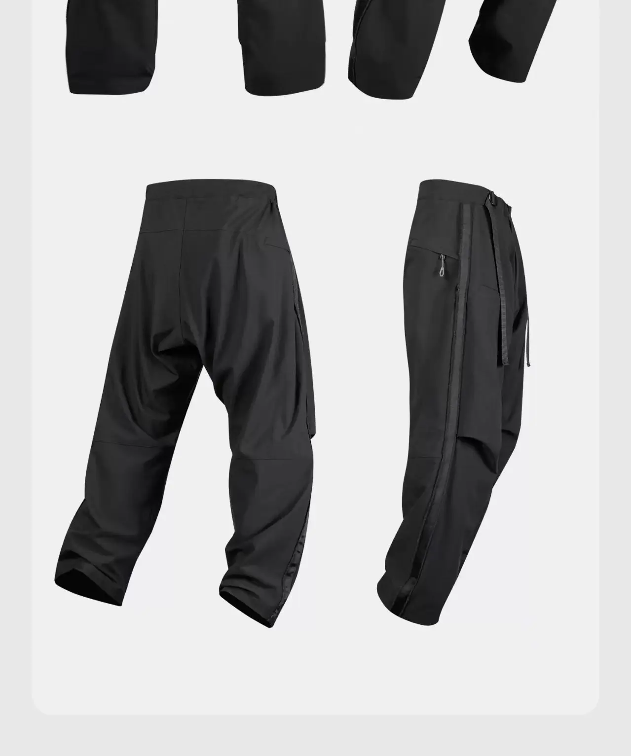 Nosucism 25aw 3d cut martial arts pants multipocket waist adjustment techwear -
