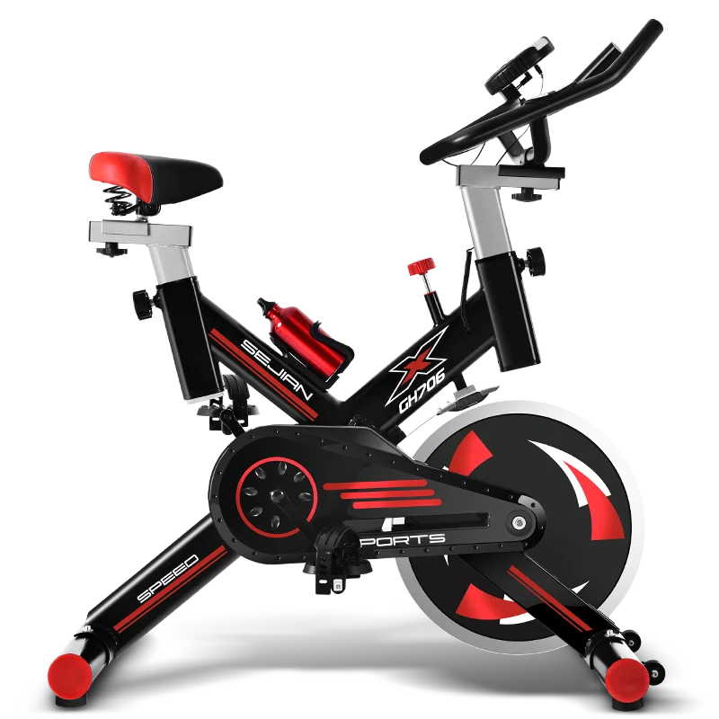 

Indoor Cycling Bike with Table Holder Exercise Bike Stationary Bicycle for Home Gym Cardio Workout spin bike