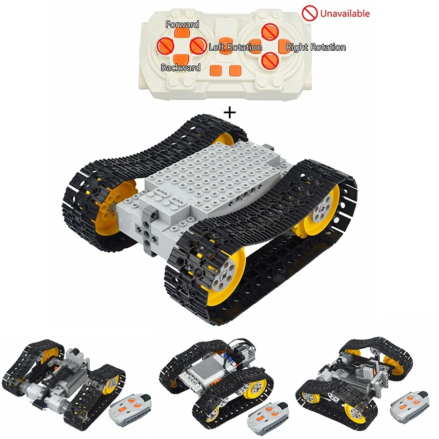Tank RC MOC avec Moteur - Blocs Construction Militaire