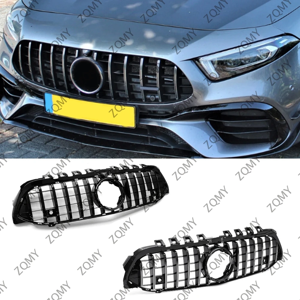 

For Mercedes Benz A Class W177 2019-2022 A180 A200 A220 A250 A260 A35+ High quality GT style Car Front Bumper Grille Upper Grill