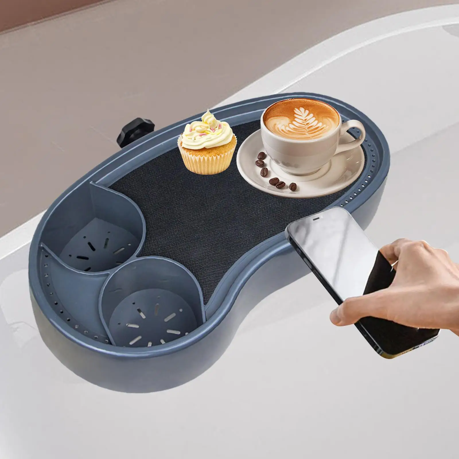 

Adjustable Hot Tub Tray Side Table Tray Non Slip Bath Tub Tray Hot Tub Drink Holder for Spas Patio Bath Accessories Supplies