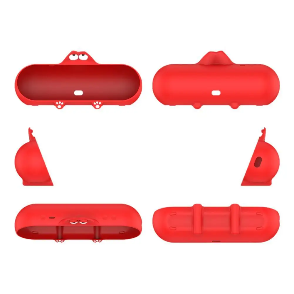 Silicone Waterproof Dustproof Case for Bluetooth Speaker - Cute Solid Color Protective Cover