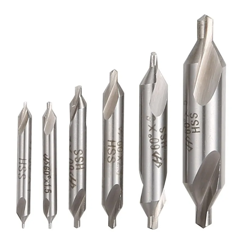 

High-speed Steel Fixed-point Drill Drill Bits Compound Center Drill Drill Bit Set Woodworking Without Protecting Cone
