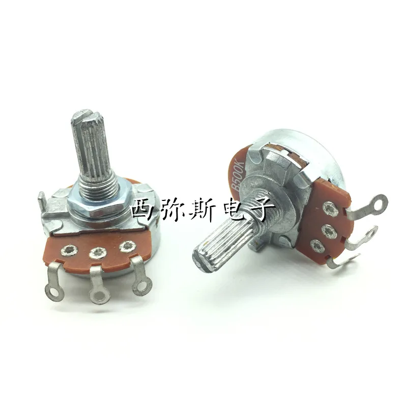 Single loop carbon film potentiometer WH138 B1K 5K 10K 50K 500K Rachis 20 mm in length 1pcs