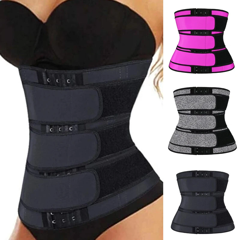 3 Belt Waist Trainer Corset Neoprene Sweat  BodyShaper Women Slimming Sheath Reducing Curve Shaper Workout Trimmer leonisa shapewear