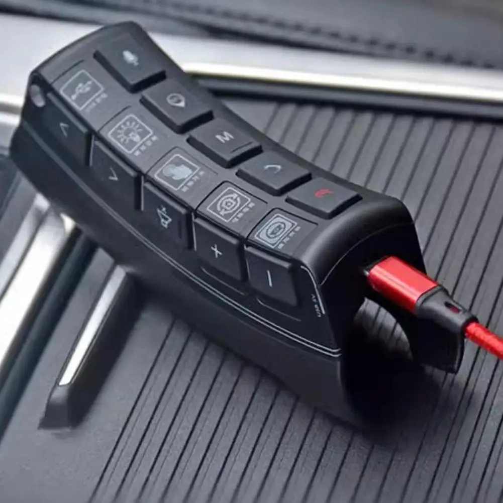 Фото Автомобильная Кнопка рулевого колеса с Bluetooth, пульт дистанционного управления с жгутом проводов для 2 Din автомобиля Android радио плеер 10- G2f9 №4