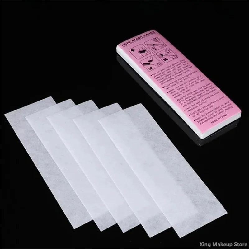 Women Men Nonwoven Hair Removal Wax Paper Body Leg Arm Hair Removal Epilator Wax Strip Paper Roll 100/500/1000pcs