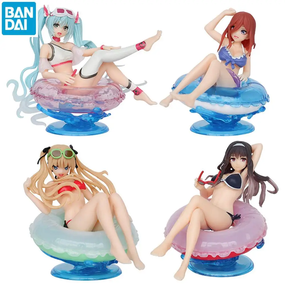 

Original Anime Figura Taito Afg Nakano Miku The Quintessential Quintuplets Aqua Float Girls 10Cm Action Statue Model Boy Gifts