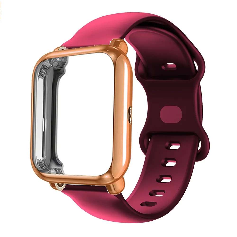Silicone Band Bracelet with TPU Protective Case