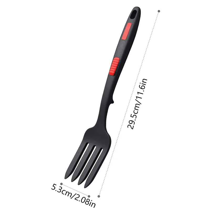 1pc Flexible Cooking Utensils Fruit Fork Silicone Fork Silicone Cooking Fork Multi-function Spaghetti Server Silicone Salad Forks Whisking Serving Kitchen Accessories