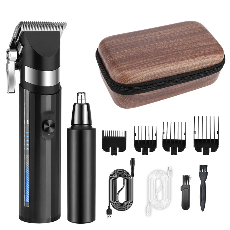 resuxi-usb-eletrica-recarregavel-clippers-cabelo-para-homens-barba-orelha-aparador-de-nariz-body-grooming-kit-barbeiro-lm-2030-2-em-1