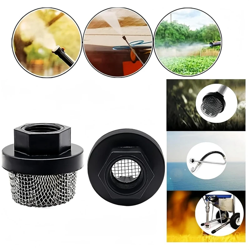 ABPQ-8Pcs 246385 Hose Inlet Strainer Filter Inlet Suction Strainer Mesh Suitable For Ultra 395 495 390 Airless Paint Sprayers