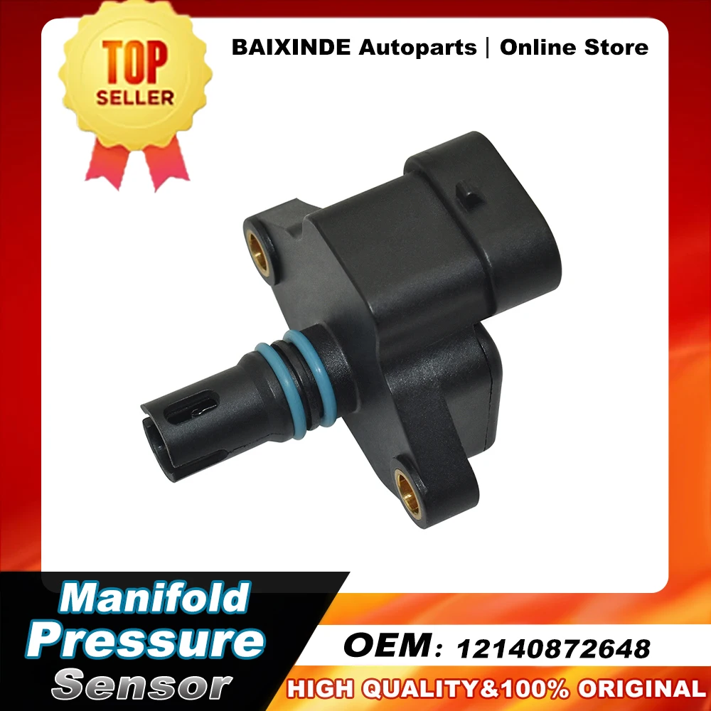 

OEM 12140872648 MHK100820 MHK100820L MAP Manifold Pressure Sensor For Land Rover Freelander 2002-2005 2.5L Auto Part Accessories