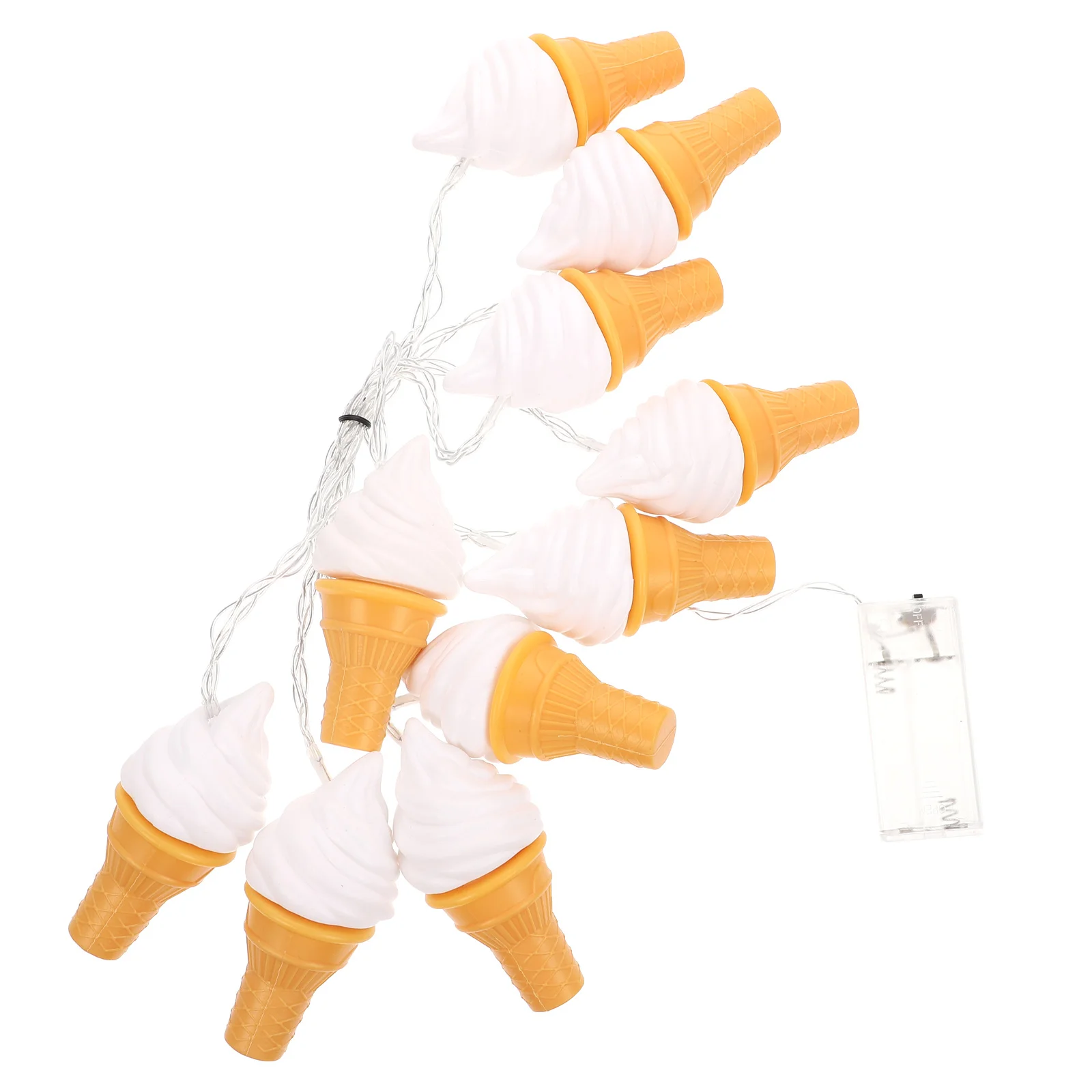

1 Set Lifelike Ice Cream Lamp String Light String Photo Props LED String Light