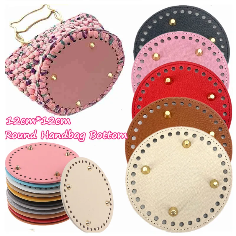 Leather Bag Bottoms DIY Handmade Oval Round Bottom Bag Accessories for Knitting Bags Handbag Crossbody Bags Bottom