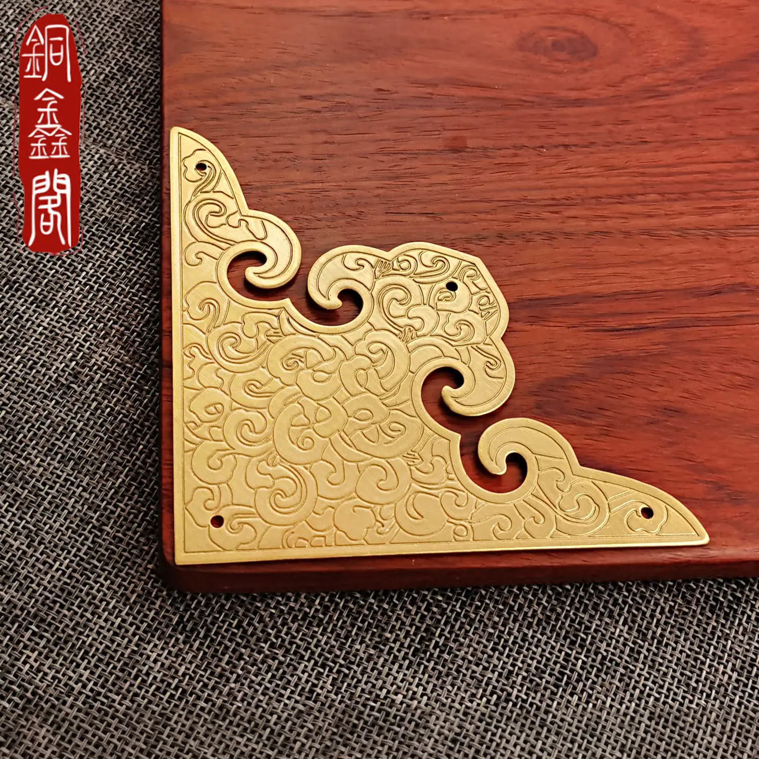 Cabinet Door Copper Corner Piece Thickened antique corner cabinet door copper corner printing piece door furniture decoration all copper piece