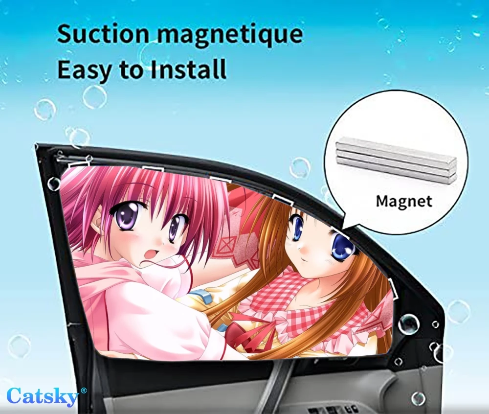 

4 Pieces Privacy Car Window Sun Shades Magnetic Blackout Car Window Covers Car Curtains Car Window Sun Shades Covers Auto