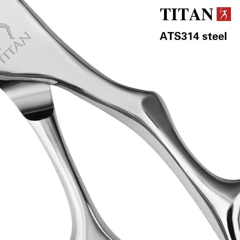 TITAN 헤어 커팅 가위, 미용 가위, 전문 이발 가위, 살롱 도구, ATS314 스틸