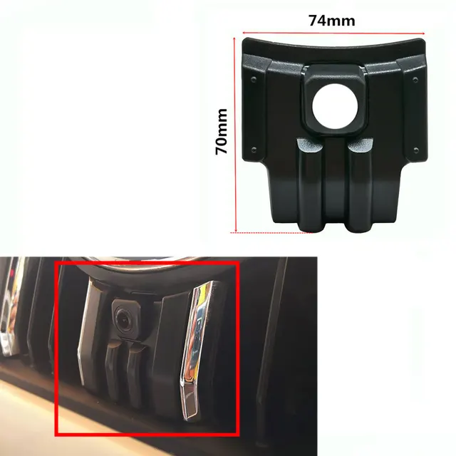 YIFOUM Car Front View Positive Logo Camera Bracket Shell Frame Housing For Toyota Land Cruiser Prado 150 LC150 2018 2019 2020 2