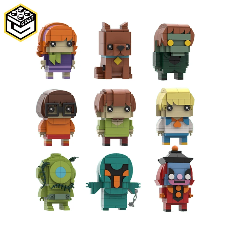 MOC Adventure Anime Figures Brickheadz Building Blocks Set