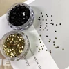 1Mm Mini Loving Heart Shape Glitter Powder Nail Charm Gold and Silver Sequins Chrome Powder Winter Nail Accessories Decoration 6