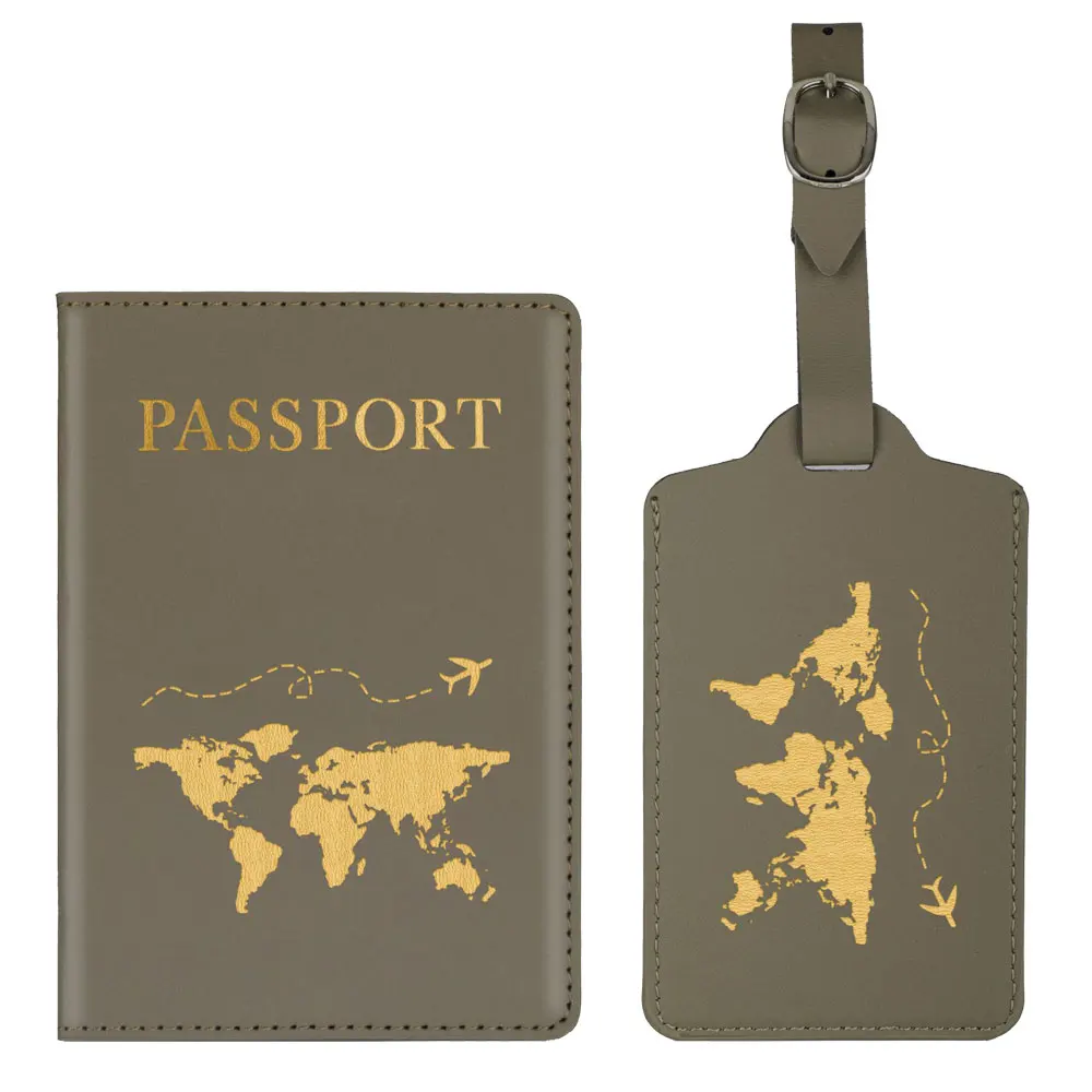 

Customized Name PU Leather Suitcase Luggage Tag For Portable Travel Aircraft Luggage Boarding Checked Leather Tag Card Holder