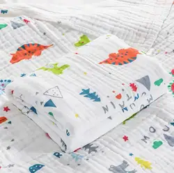Plush Cotton Baby Swaddle & Bath Towel Blanket - Ultra-Soft 4-Layer Gauze (Style 6)