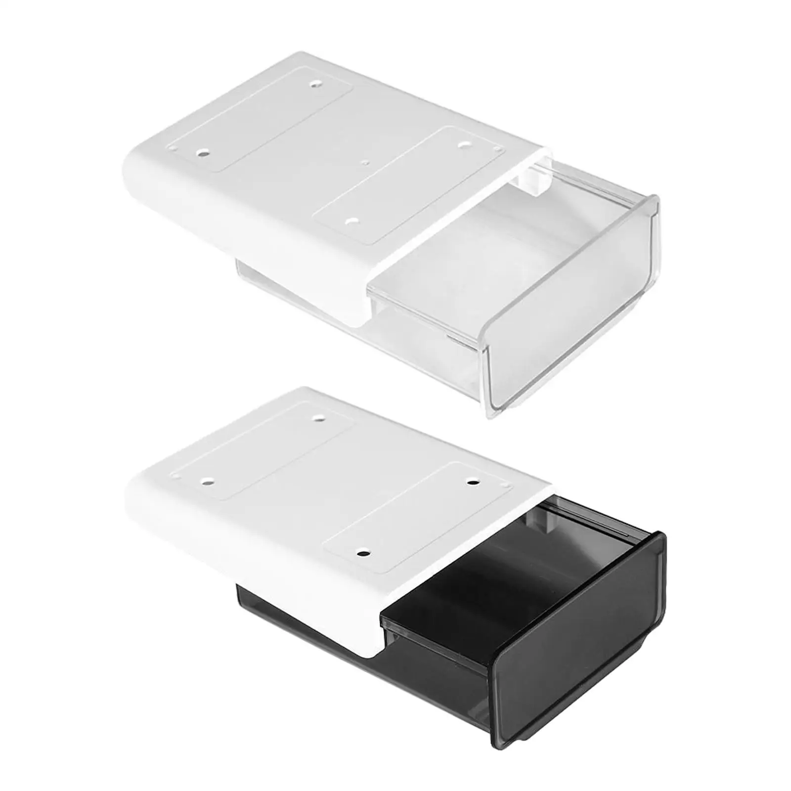 

Ящик для хранения под столом, скрытый ящик для хранения, прозрачный многофункциональный ящик под столом, для дома и офиса