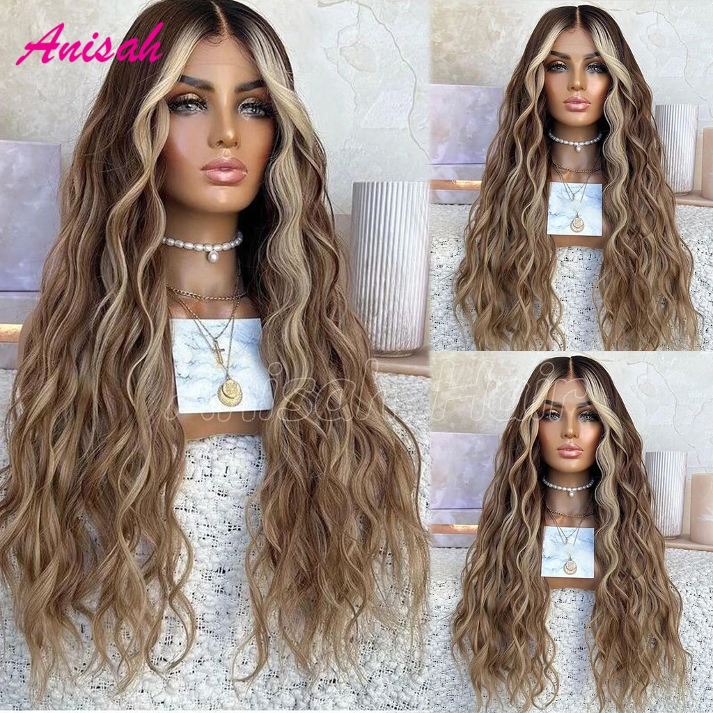 

Ash Blonde Lace Front Wigs Human Hair Highlight Colored 13X4 HD Transparent Lace Frontal Virgin Hair Wig For Women Pre Plucked