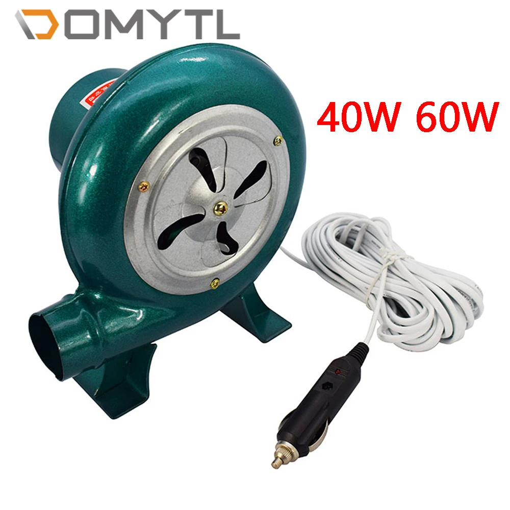 

12V 40W/60W Car Blower Barbecue DC Vehicle 9m Cigarette Lighter Power Cord Camping Fan BBQ Picnic Hair Dryer Tool