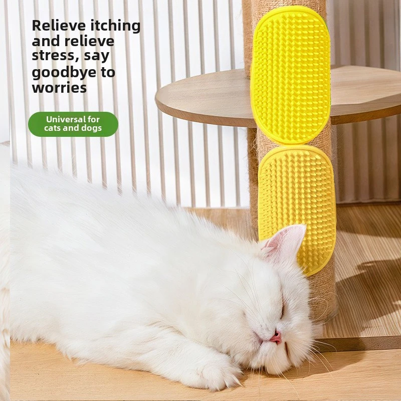 Cat Rubber Brush Cat Itching Device Cat Massage Grooming Brush Pet Soothing Tool Cat Scratch Itches Toy Pet Grooming Beauty Glov 3