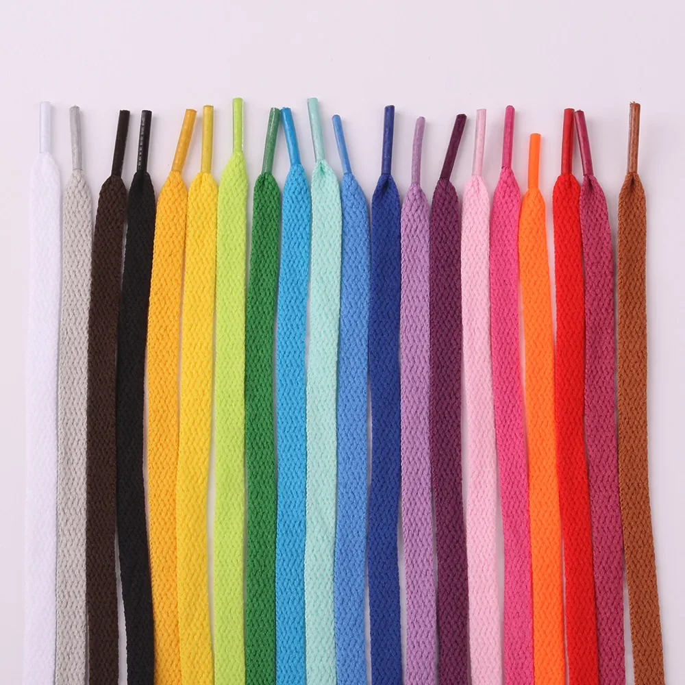Flat Shoelaces 8mm No Elasticity shoe laces Casual Women Lacet Shoe Laces Accessories Fabric