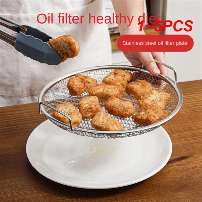 15PCSFryingStrainerBasketFineMeshFoodStrainerOilGrease