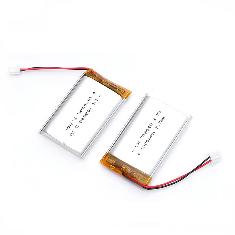 3.7V 703048 1000mAh Lithium Polymer Rechargeable Battery for Early Education Machine  Beauty Instrument Driving recorder