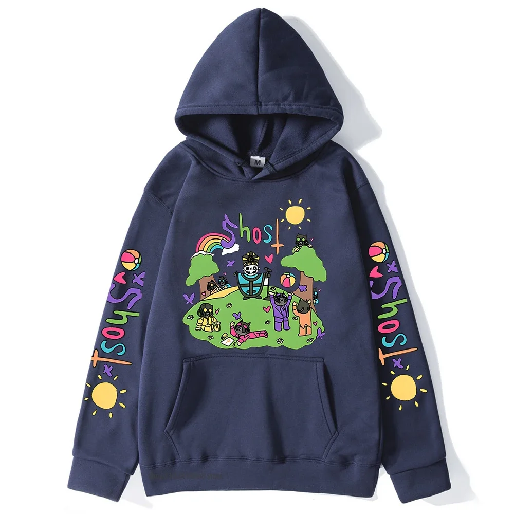Ghost Music Band Graphic Hoodies Long Sleeve Mens Sweatshirts Hooded Streetwear Women Casual Male Kawaii Cartoon Top Y2k Clothes