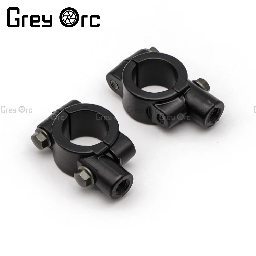 

Motorcycle Black HandleBar Mirror Mount Clamp Rear View Mirror Holder Bracket 2pcs 8mm 10mm Motobike Accessories