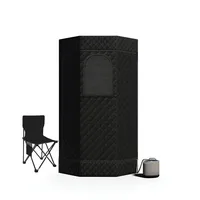Full Body One Person Steam Sauna Heating 2000W 4.2L Portable Box Ease Insomnia Stainless Steel Pipe Support AU UK US EU Plug 1