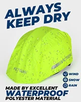 VICTGOAL Waterproof Reflective Cover For Bicycle Helmet Rainproof Cycling Helmet Rain Cover MTB Road Bike Helmet Dustproof Cover 2