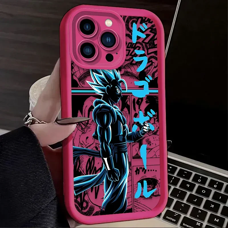 thumbnail image 1 of Funda de teléfono de Anime Cool Man DBZ, carcasa de silicona mate suave a prueba de golpes para iPhone 11, 12, 13, 14, 15 Pro Max, XS, X, XR, 8, 7, 6S Plus, SE 2020, 1 of 5
