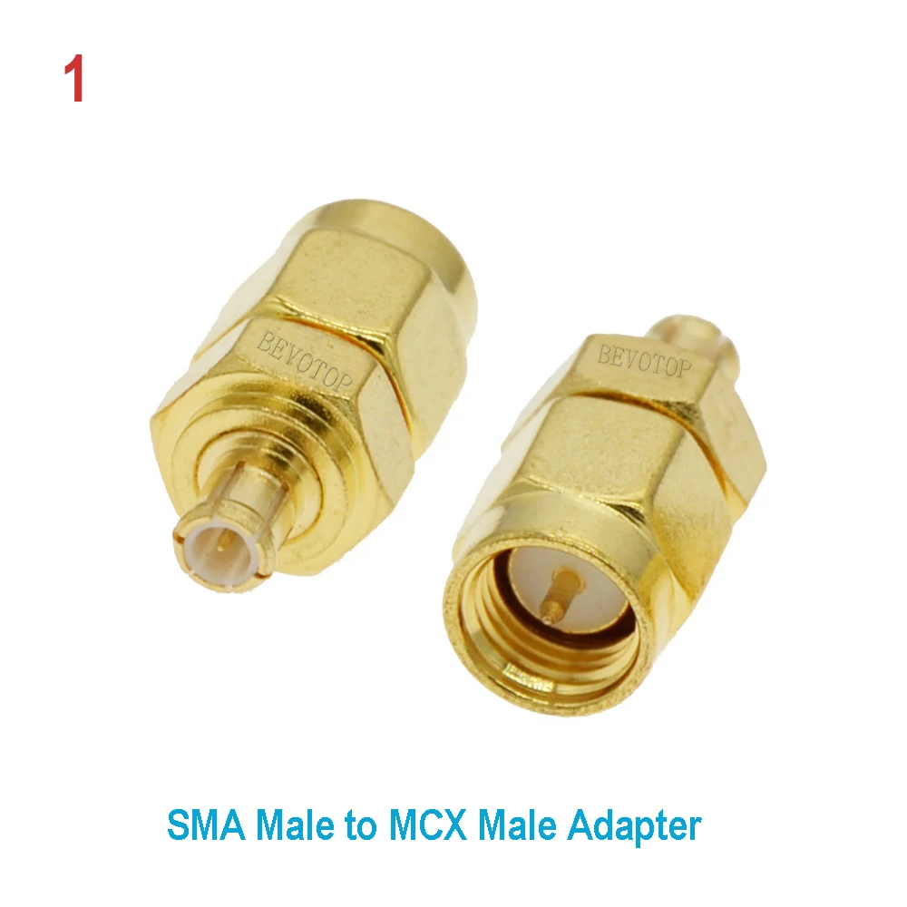 Lot de 4 adaptateurs SMA MCX MMCX pour antenne FPV, connecteurs VTX VRX empilés