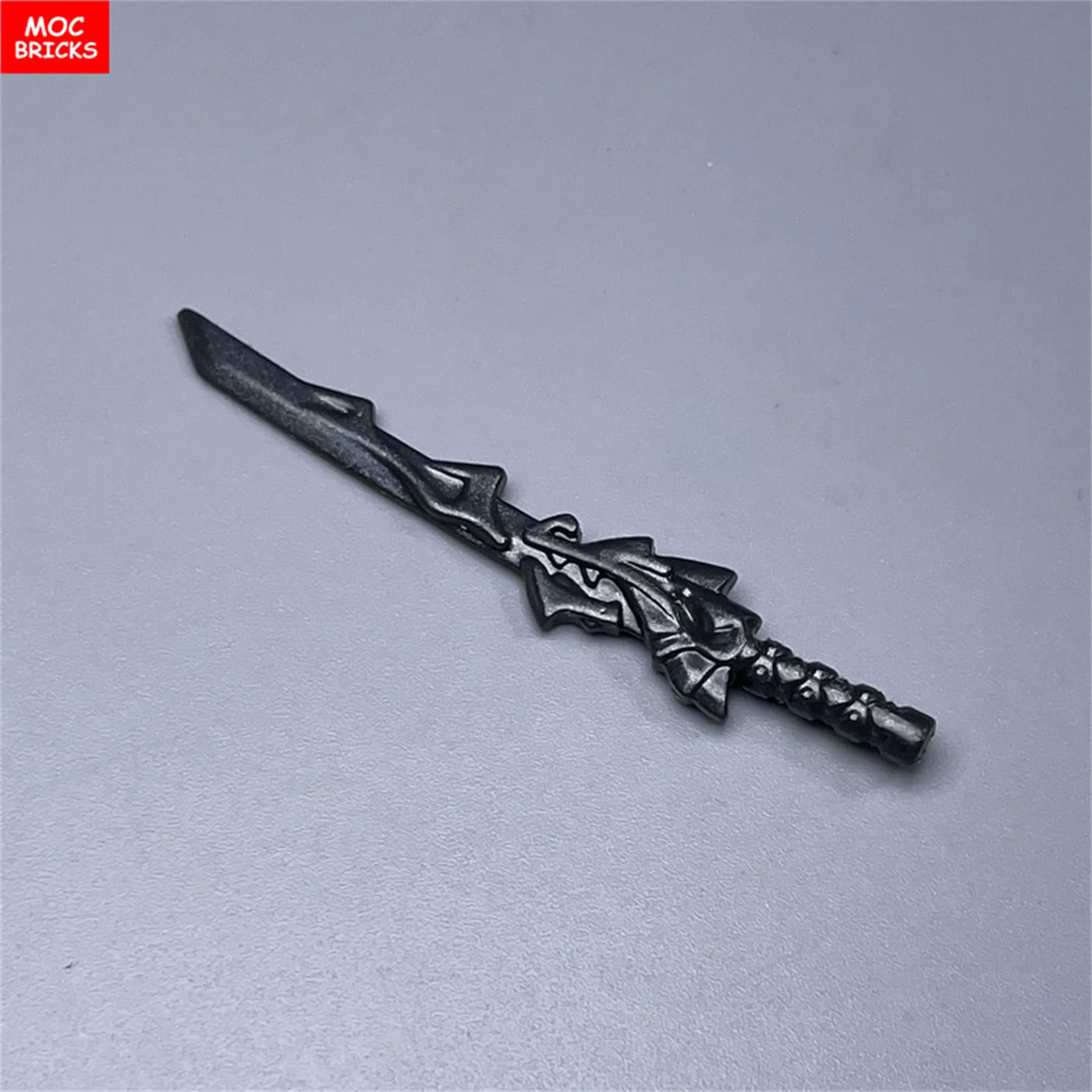 MOC 벽돌 액션 피규어, 닌자 무기 소드 드래곤 액세서리, 조립 빌딩 블록, 어린이 장난감, 4cm, 9 개