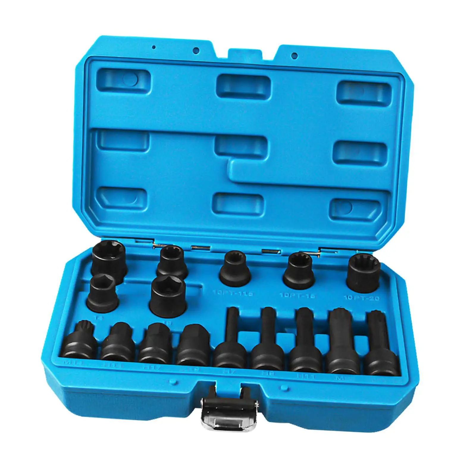 16x Brake Caliper Socket Tool with Case Square Brake Disc and Caliper Socket