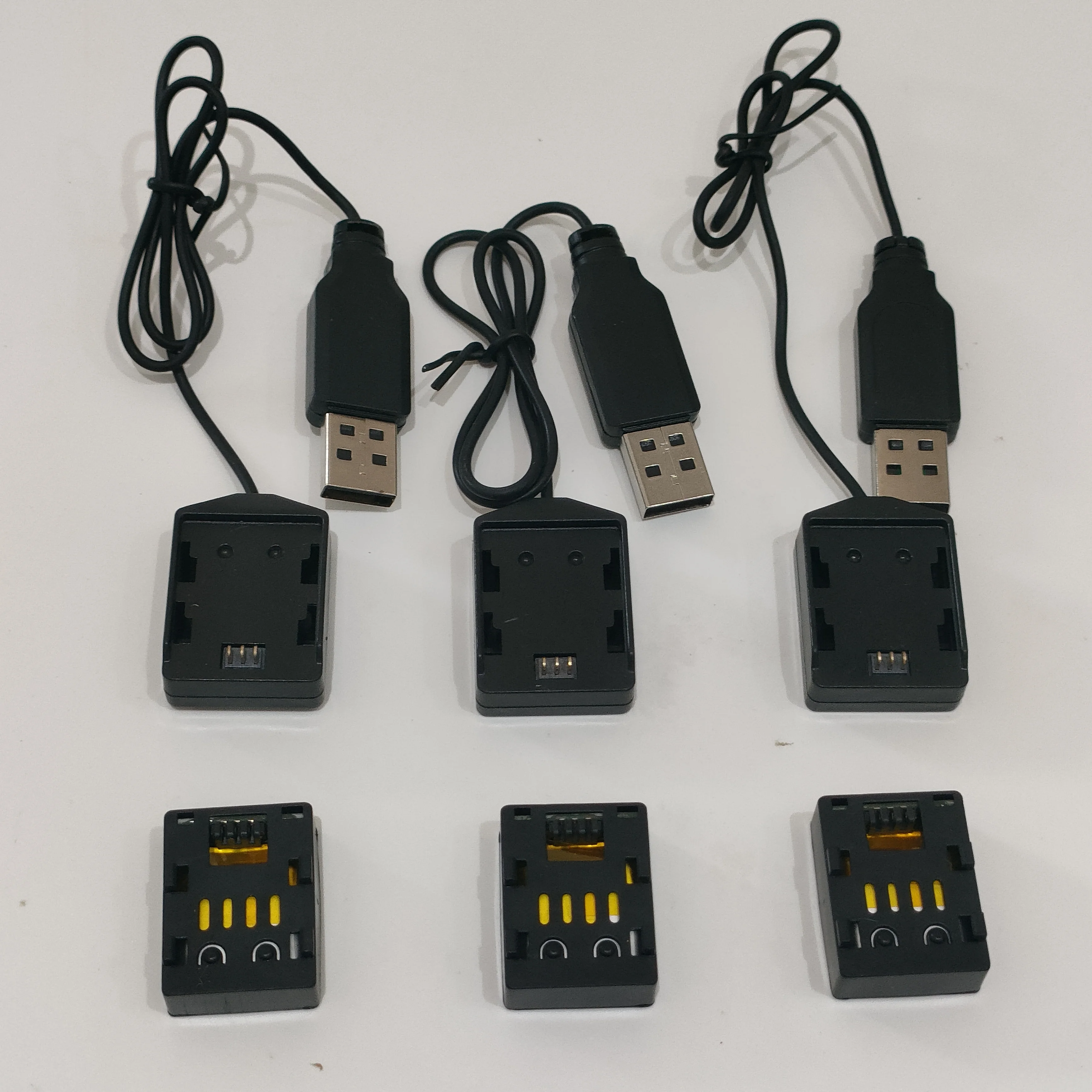 Lot de 3 Batteries et Chargeurs USB pour Drone RC 4DRC V2